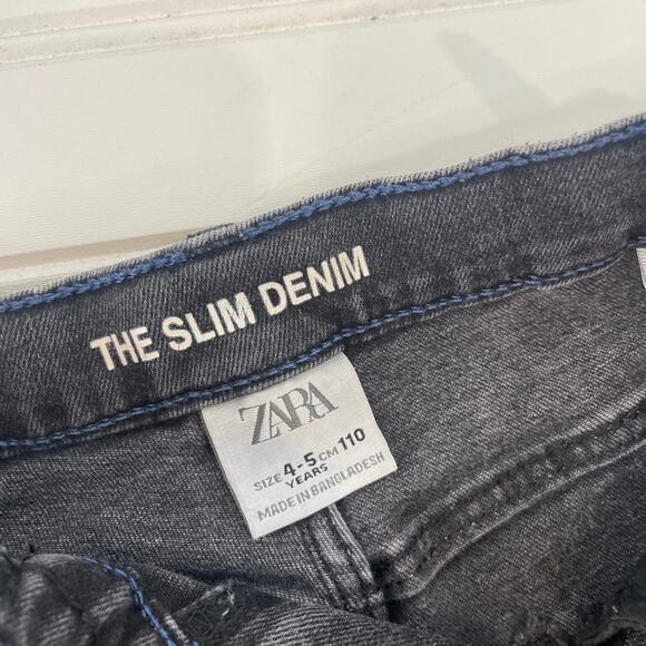 Zara Calvin Klein Girls Pink Hooded Puffer Vest & Jeans Bundle OF 2 Size 4-5 - Picture 9 of 10